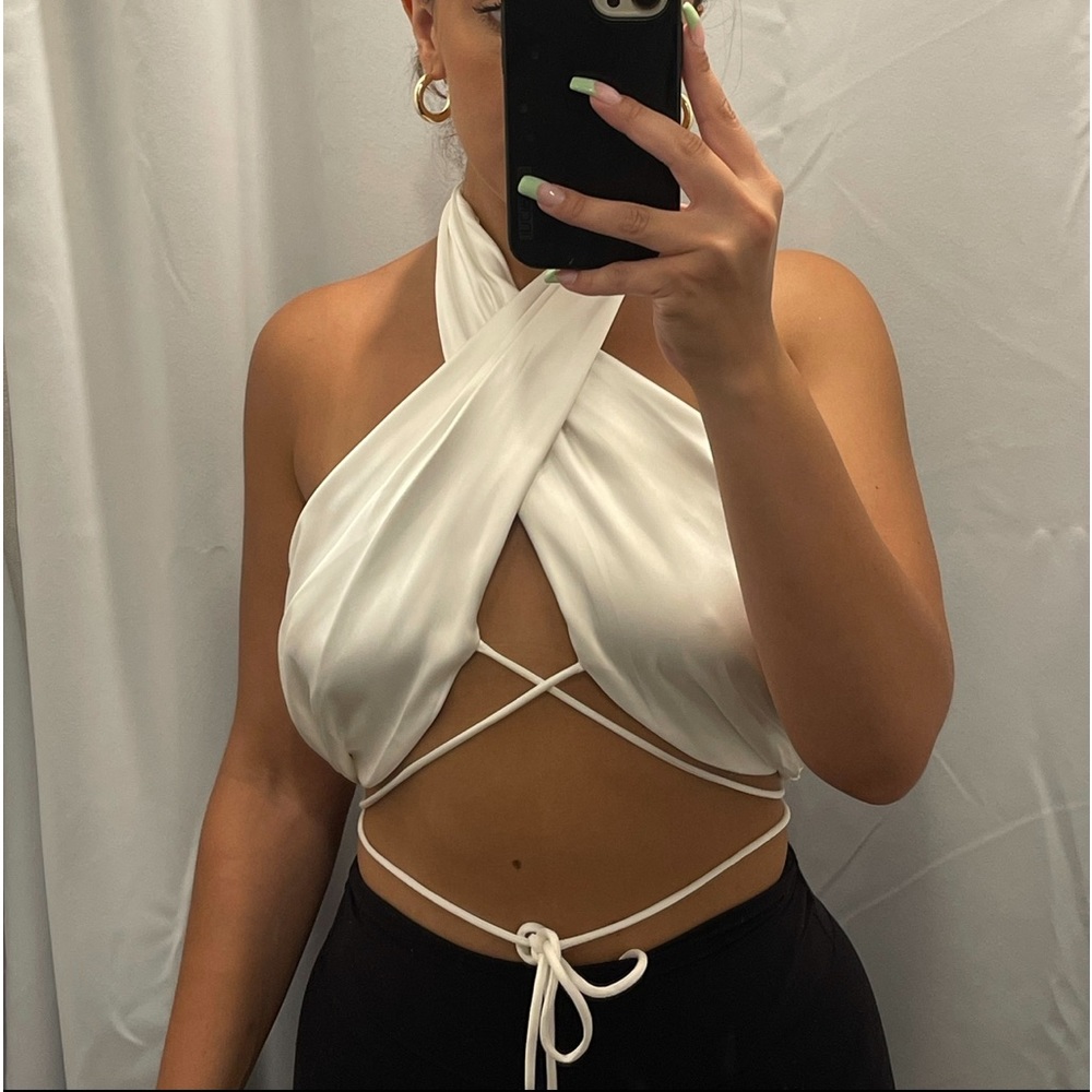Halter Cross Top